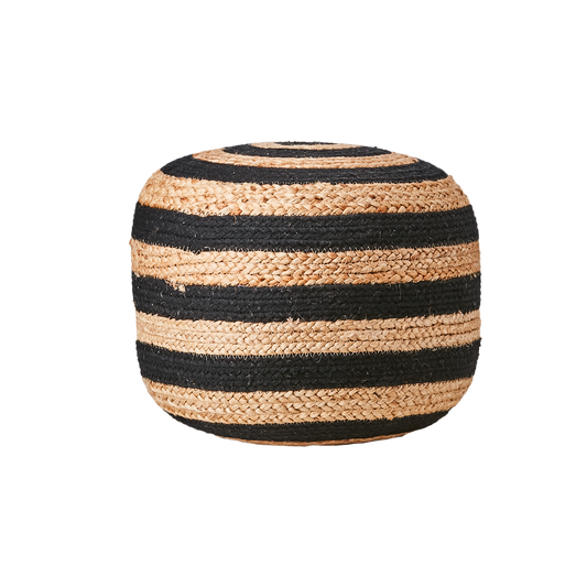 Sittpuff Juni Svart/natur