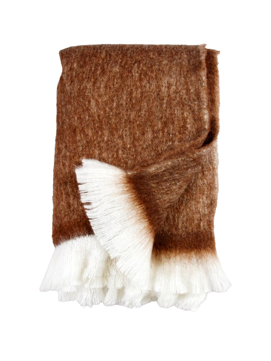 Elva Pläd Brun 130x170 cm