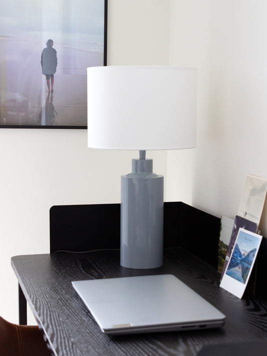 Bordslampa Solo 55 cm Blank Denim/Vit