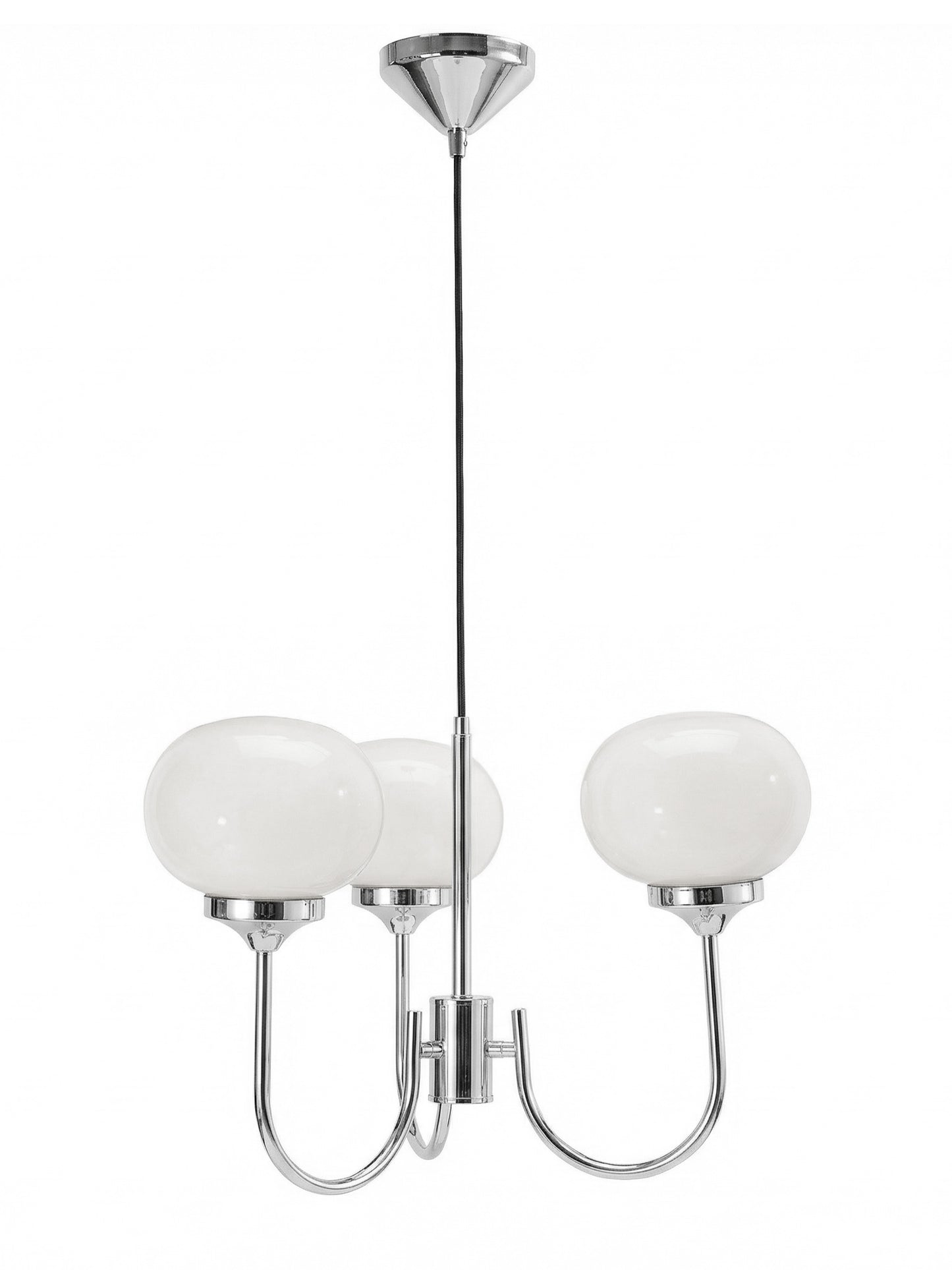 Taklampa Elsy Vit/Krom 3 arm