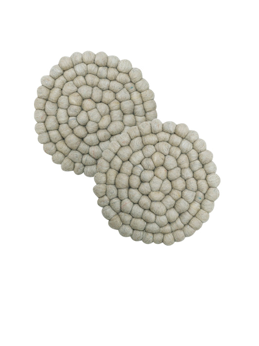 Grytunderlägg Nisha Offwhite 2-pack