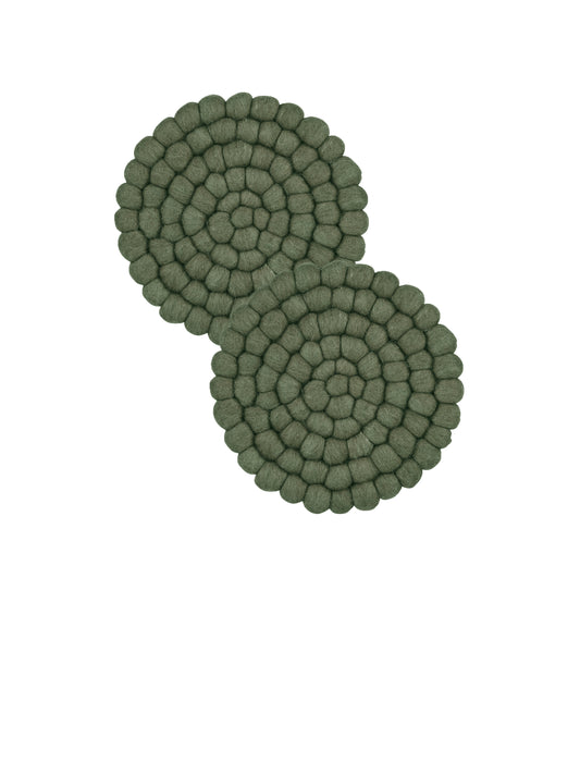 Grytunderlägg Nisha Mossa 2-pack