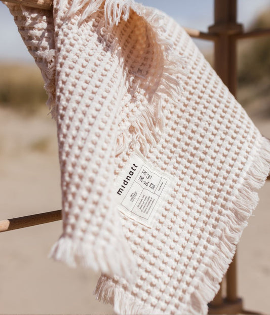 Våfflad Handduk Perlino