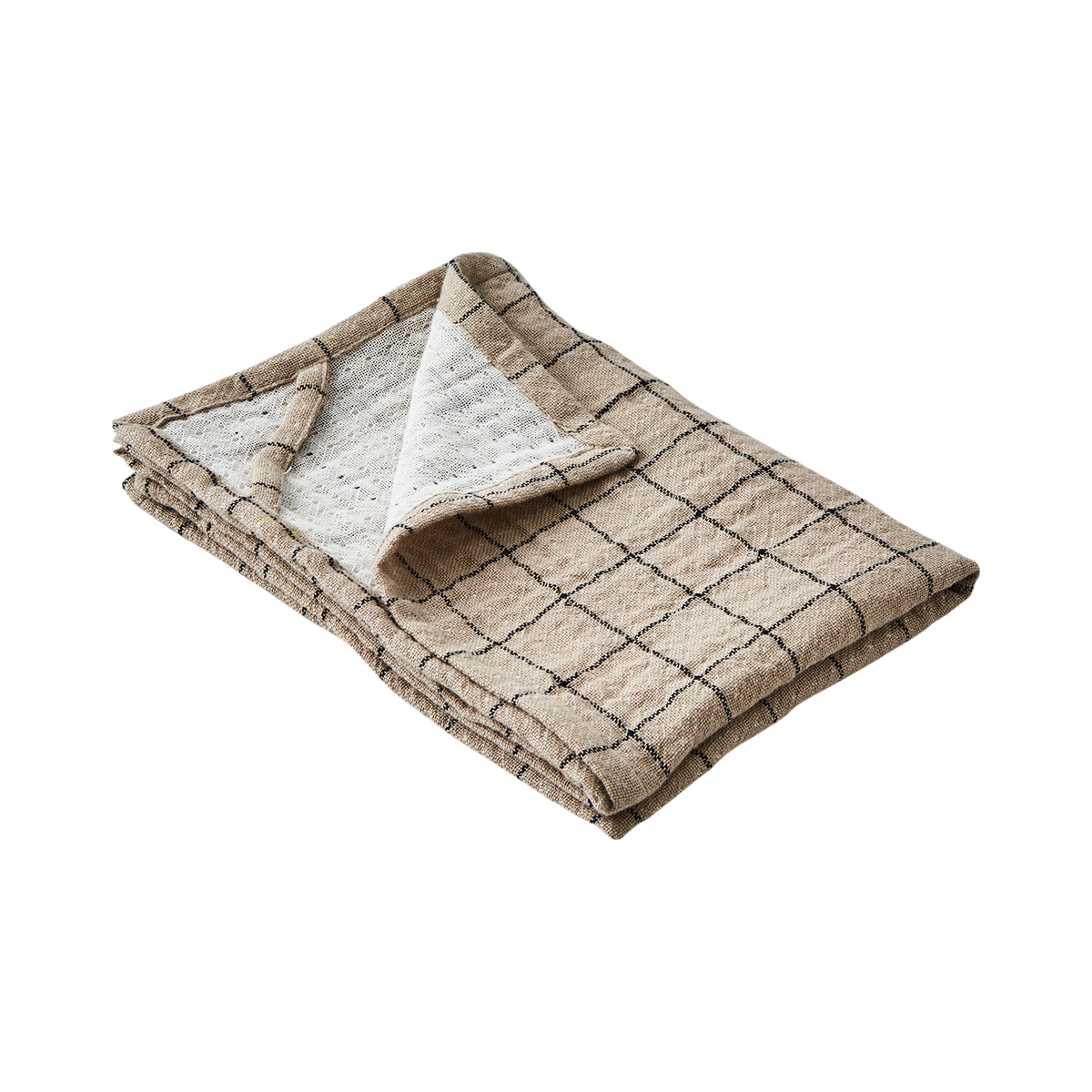 Kökshandduk Elsa Beige/svart 3-pack