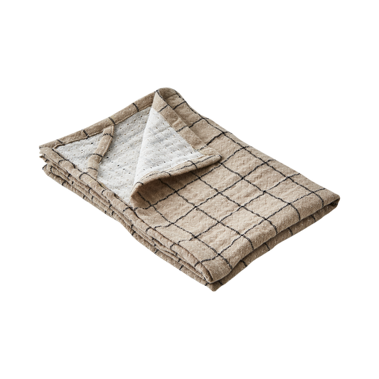 Kökshandduk Elsa Beige/svart 3-pack