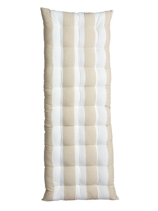 Sittdyna Louise Beige/vit 45x120 cm