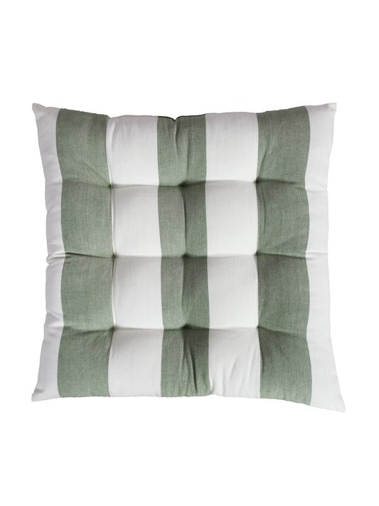 Stolsdyna Louise Mossa/vit 40x40 cm