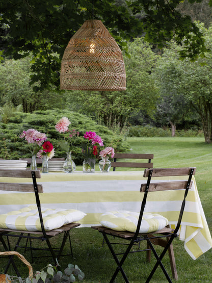 Bordsduk Louise Gul/vit 145x250 cm