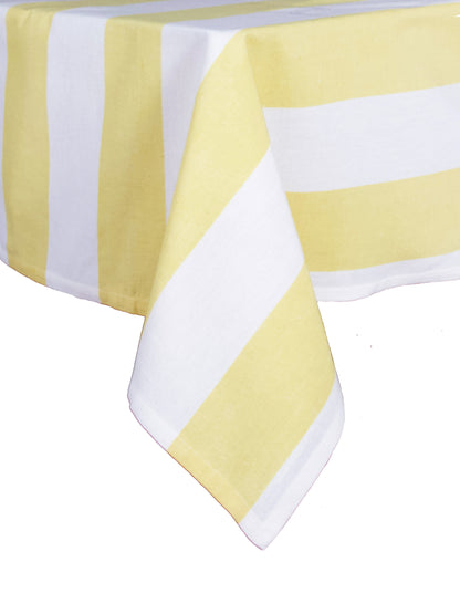 Bordsduk Louise Gul/vit 145x250 cm