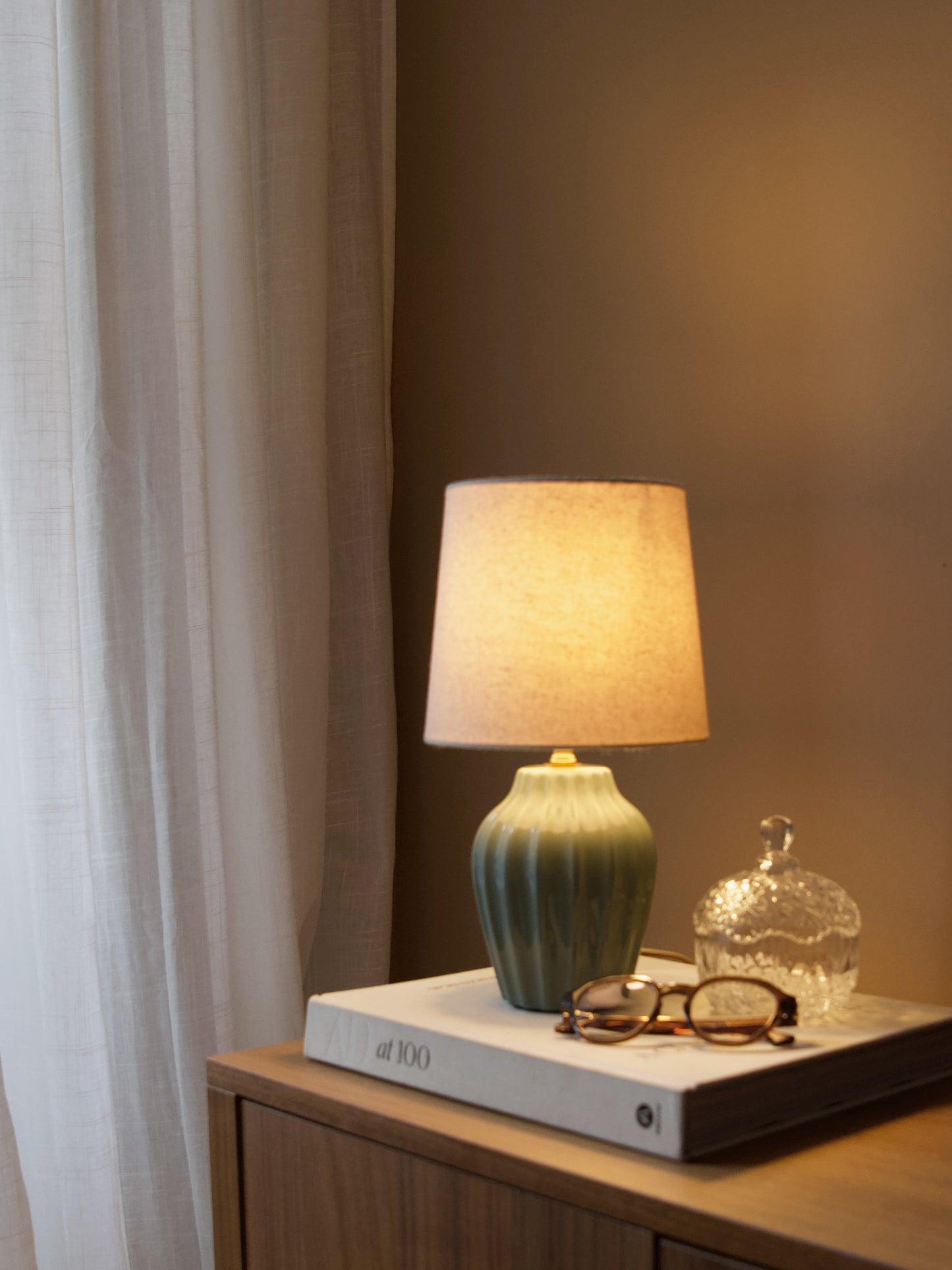 Bordslampa Lyon Ljus Turkos 31 cm