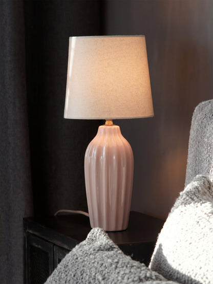 Bordslampa Lyon Ljus Rosa 39 cm