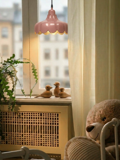 Fönsterlampa Wells Mellanrosa 24 cm