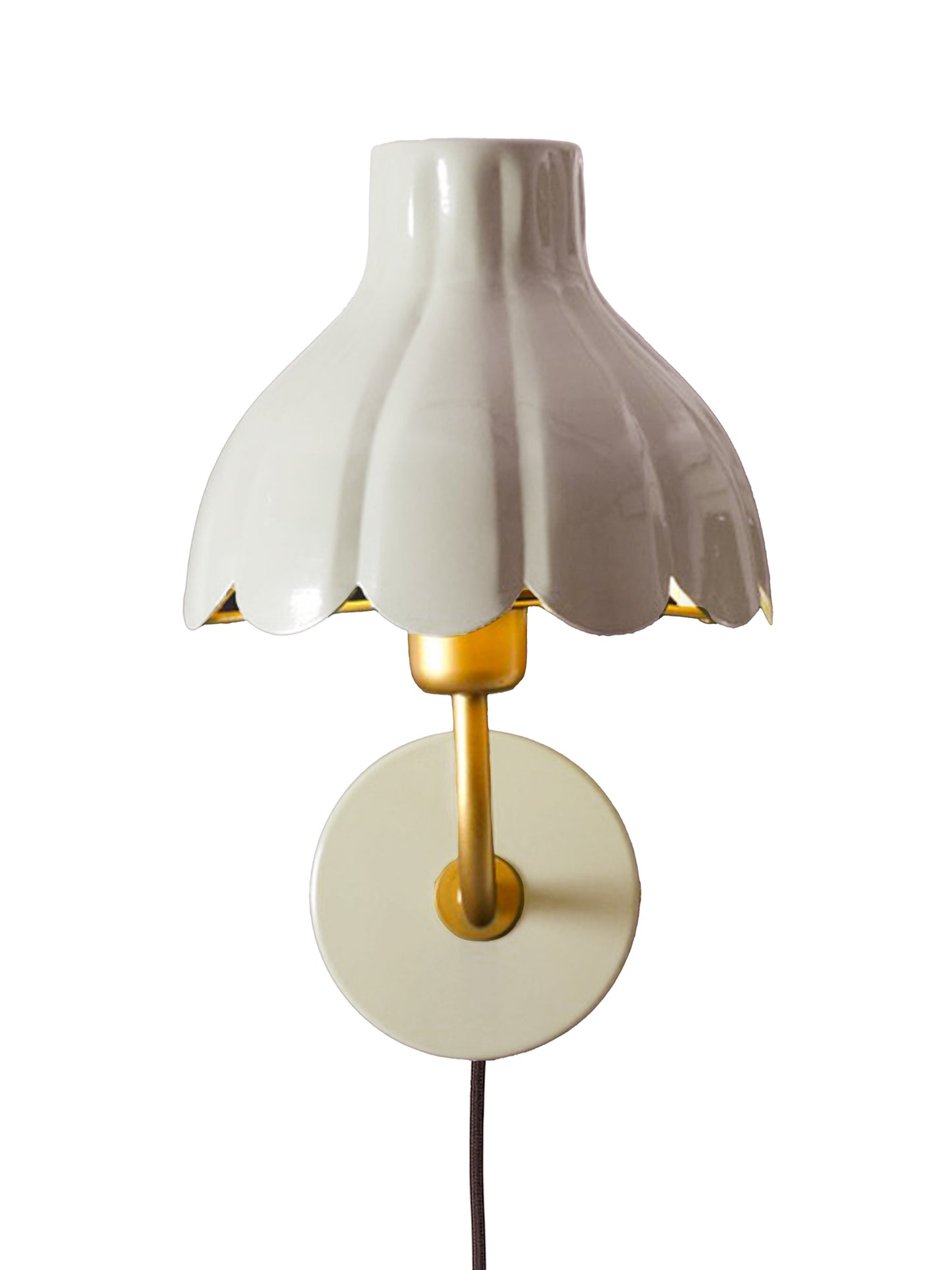 Vägglampa Wells Beige