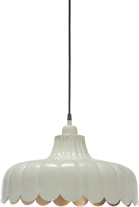 Taklampa Wells Beige