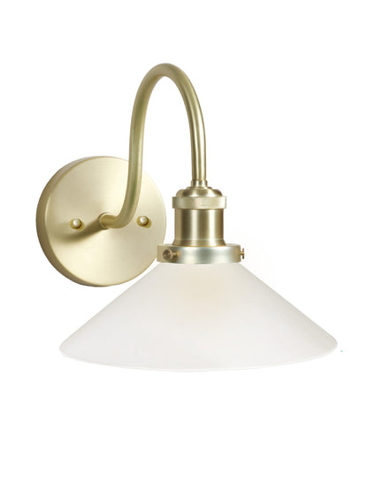 Vägglampa August Borstad Mässing IP23