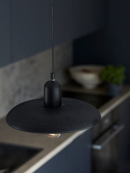 Taklampa Bliss 28 cm Svart Rustik