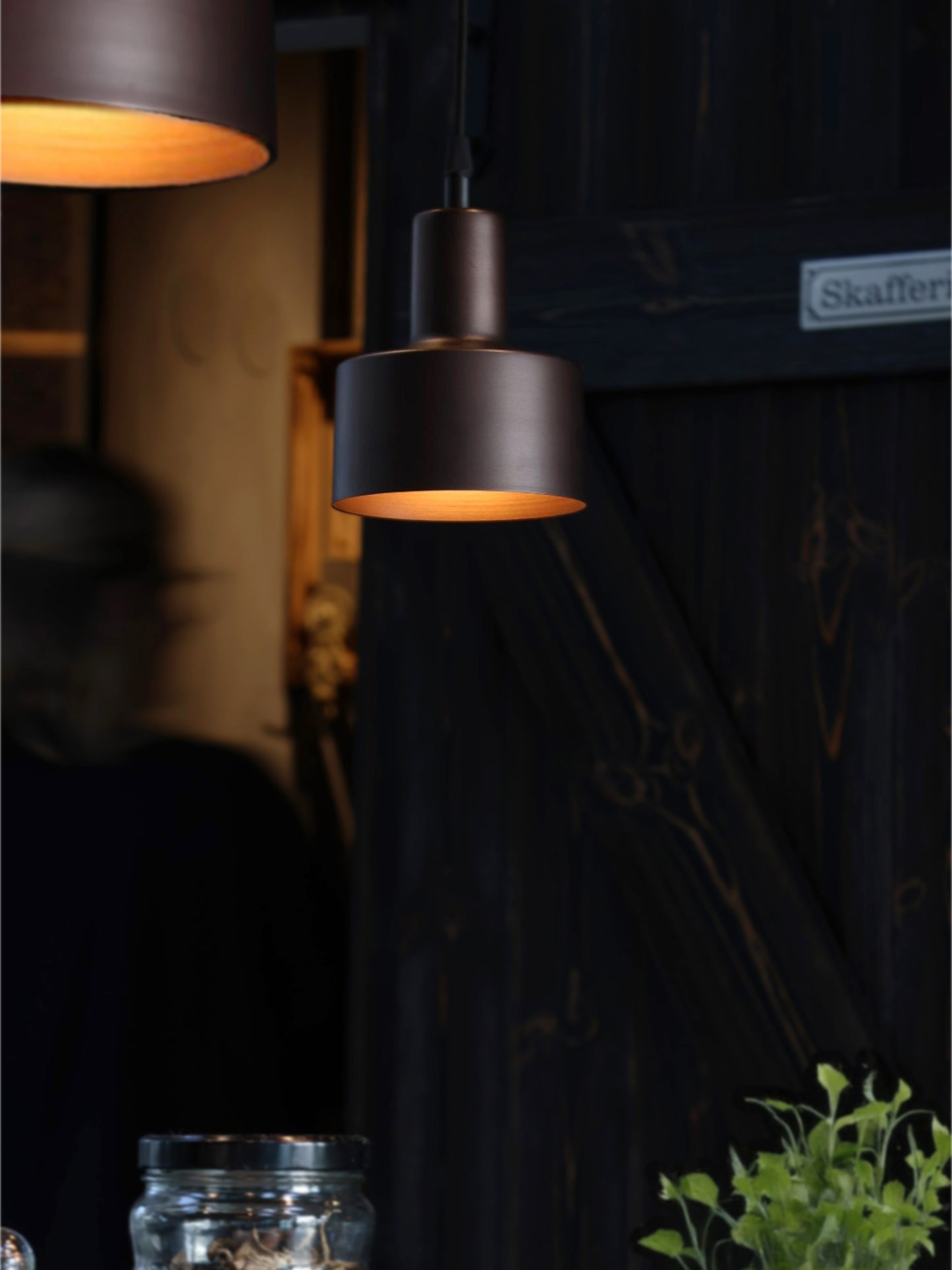 Fönsterlampa Solo Antik Brun 13 cm