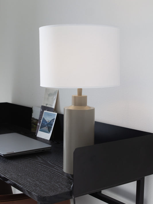 Bordslampa Solo 55 cm Beige/Vit