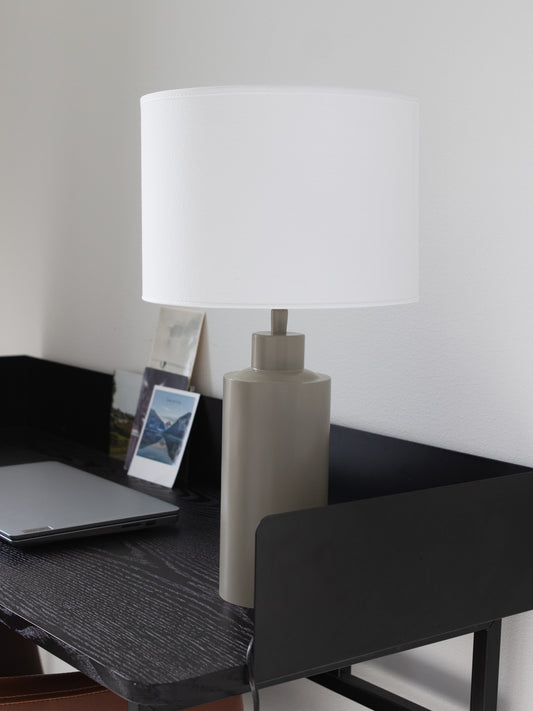 Bordslampa Solo 55 cm Beige/Vit