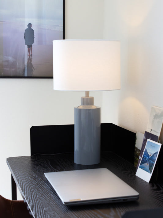 Bordslampa Solo 55 cm Blank Denim/Vit