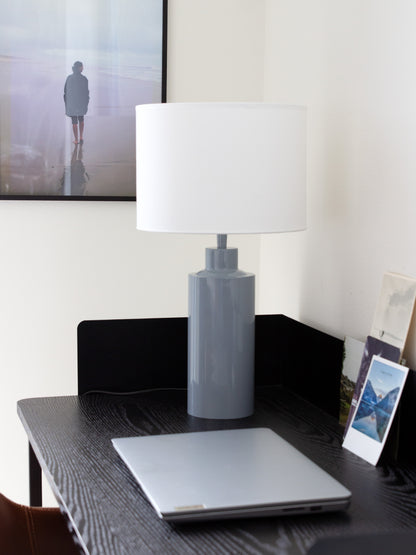 Bordslampa Solo 55 cm Blank Denim/Vit