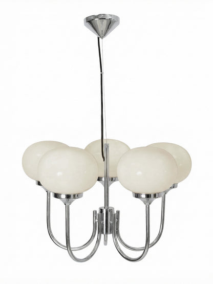 Taklampa Elsy Vit/Krom 5 arm