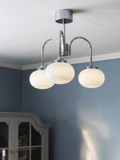 Plafond Elsy Vit/Krom 3 arm