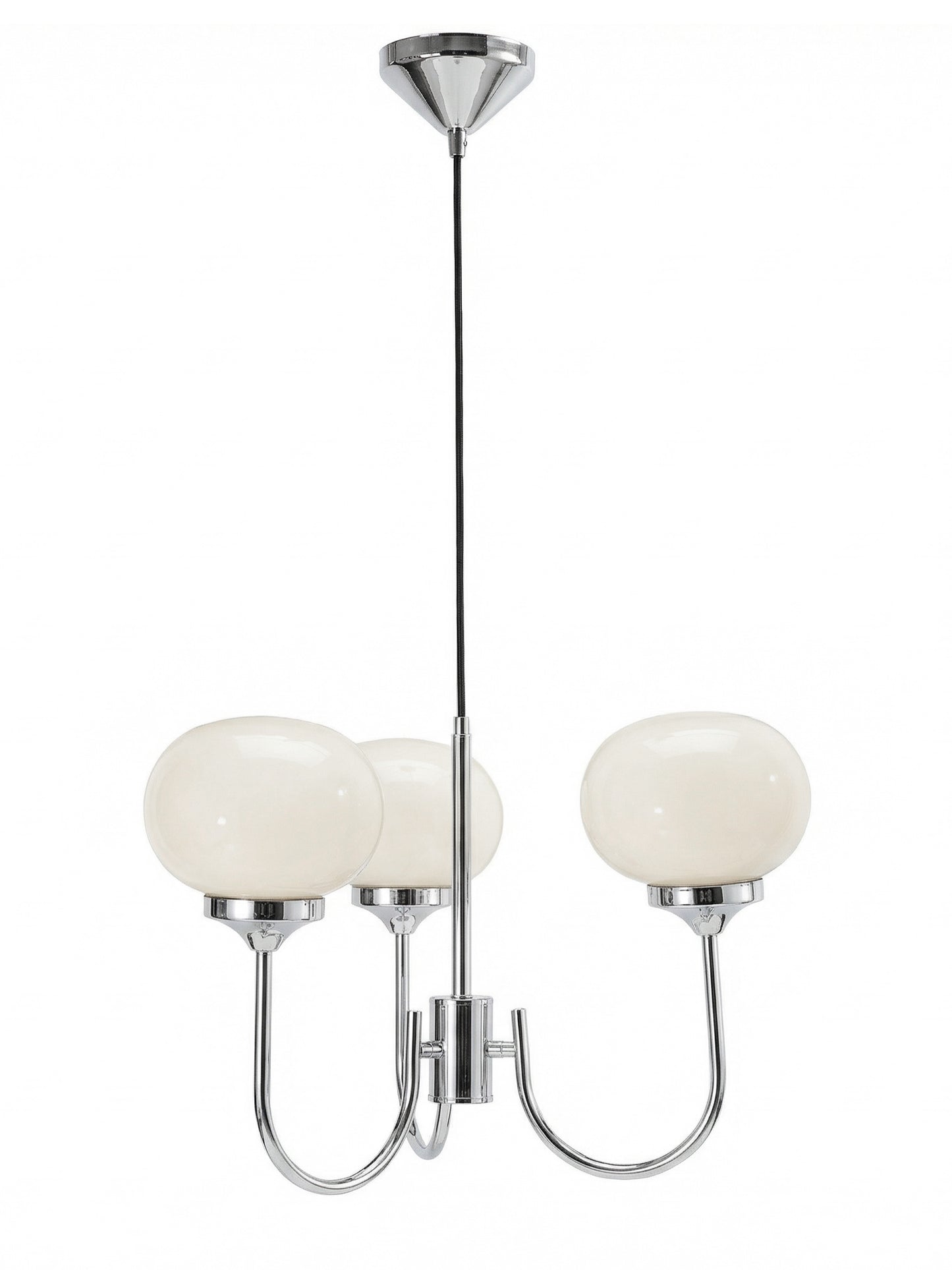 Taklampa Elsy Vit/Krom 3 arm