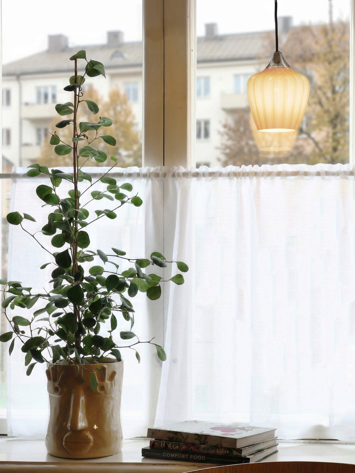 Fönsterlampa Amalfi Aprikos 15cm