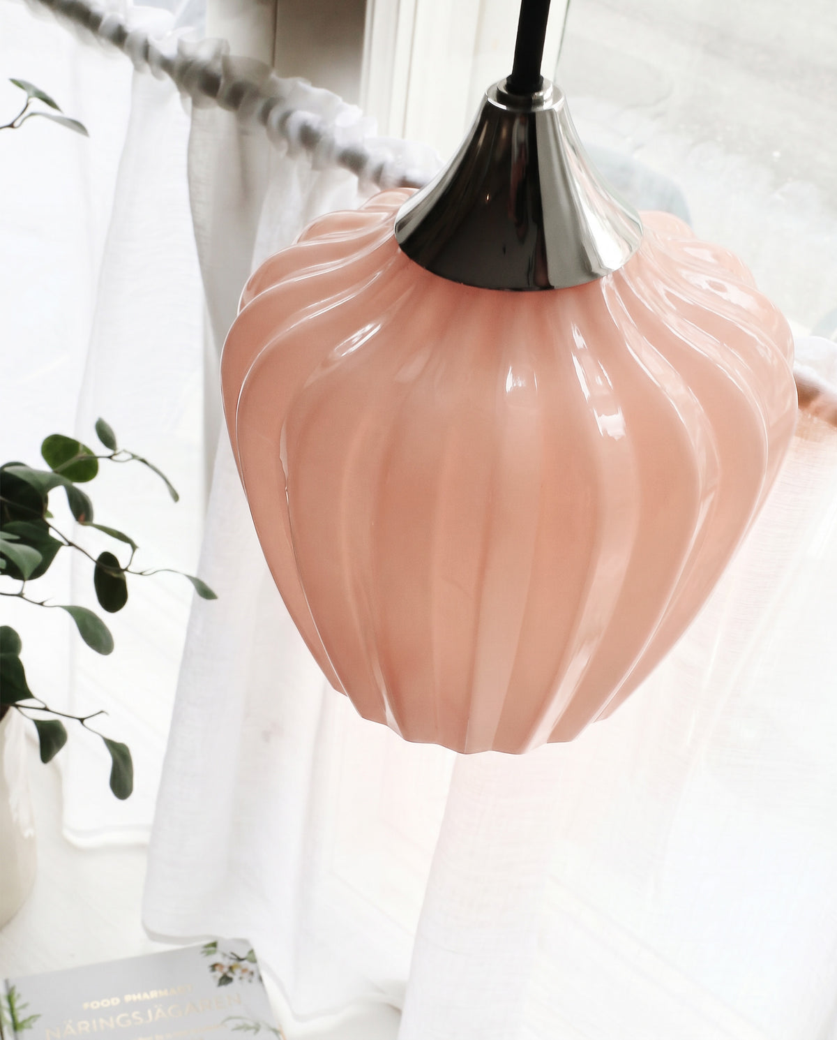 Fönsterlampa Amalfi Aprikos 15cm