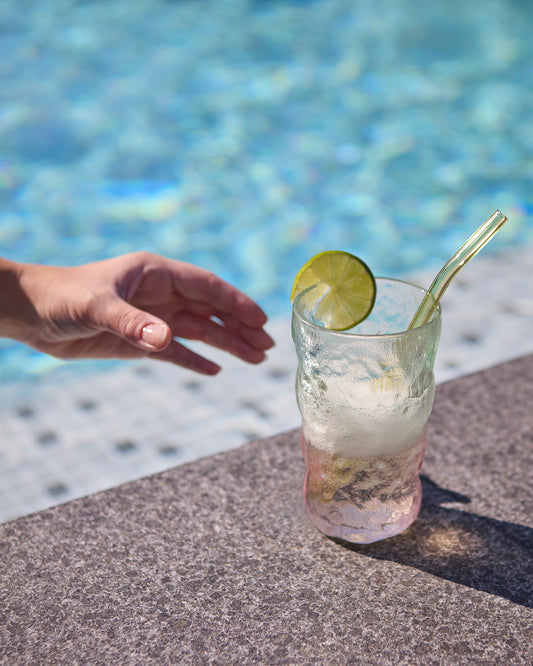 Glas Cocktail Grön/Rosa 4-pack