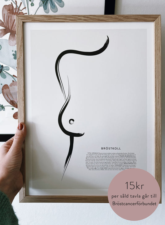 Poster "Bröstkoll" 50 x 70 cm